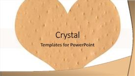  Presentation with aid - Presentation featuring heart shaped bandage background and a coral colored foreground