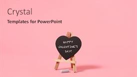  Presentation with pink black - PPT layouts with heart-shaped-black-chalkboard background and a light gray colored foreground
