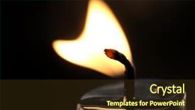  Presentation with flame - Audience pleasing slides consisting of heart shaped candle flame backdrop and a tawny brown colored foreground