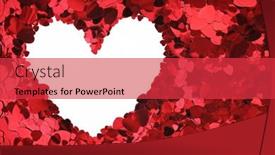  Presentation with valentine - Audience pleasing slide set consisting of heart-shaped-frame-valentine-s backdrop and a red colored foreground