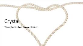  Presentation with rope - Slides consisting of shaped knot on a rope background and a cream colored foreground