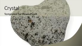  Presentation with lava - PPT layouts enhanced with heart shaped lava stone isolated background and a mint green colored foreground