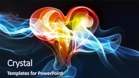  Presentation with heart medical - Colorful theme enhanced with photo effect love or medical backdrop and a navy blue colored foreground