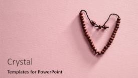  Presentation with muslim prayer - Slides featuring heart-shaped-muslim-prayer-beads background and a lemonade colored foreground