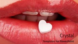  Presentation with healing - Presentation theme enhanced with heart shaped pill on red background and a red colored foreground