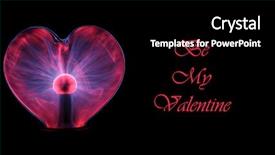  Presentation with plasma - Presentation theme enhanced with heart shaped plasma ball background and a black colored foreground
