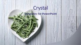  Presentation with green plate - Presentation design enhanced with heart-shaped plate with frozen background and a sky blue colored foreground