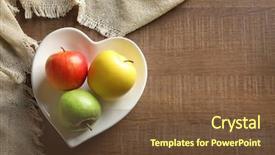  Presentation with heart - Presentation having heart-shaped plate with juicy background and a tawny brown colored foreground