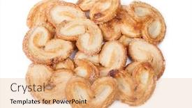  Presentation with puff pastry - Cool new presentation theme with heart-shaped-puff-pastry-isolated backdrop and a coral colored foreground