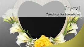  Presentation with rustic chalkboard - PPT layouts consisting of heart-shaped-rustic-wooden-frame background and a light gray colored foreground