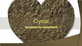  Presentation with white sheet - Theme consisting of heart-shaped-sheet-of-japanese background and a tawny brown colored foreground