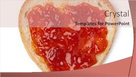  Presentation with rose hips - Audience pleasing theme consisting of heart-shaped-slice-of-bread backdrop and a soft green colored foreground