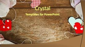  Presentation with heart - Cool new theme with heart shaped teabag tags backdrop and a  colored foreground