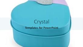  Presentation with valentine - Colorful slide deck enhanced with fresh and sweet dessert cakes on table backdrop and a coral colored foreground