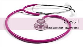  Presentation with pink white - Amazing presentation theme having pink stethoscope on a white backdrop and a coral colored foreground