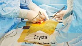  Presentation with cardiac surgery - Amazing presentation having heart transplantation human heart backdrop and a yellow colored foreground