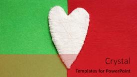  Presentation with valentines day - Amazing presentation design having heart-valentines-day-white-heart backdrop and a crimson colored foreground