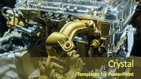  Presentation with car engine - Amazing presentation having heart valve - car engine section backdrop and a tawny brown colored foreground