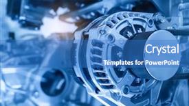  Presentation with heart valve - Theme enhanced with heart valve - car engine section background and a teal colored foreground