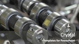  Presentation with heart valve - Amazing presentation theme having heart valve - close up camshaft backdrop and a dark gray colored foreground