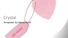  Presentation with saying - Beautiful PPT theme featuring heart-with-note-attached-saying backdrop and a white colored foreground