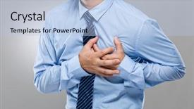  Presentation with heart attack - Colorful slide deck enhanced with santa claus holds american money with a bow as a christmas gift backdrop and a tawny brown colored foreground