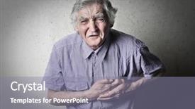  Presentation with heart attack - Theme having heartache - heart attack background and a gray colored foreground