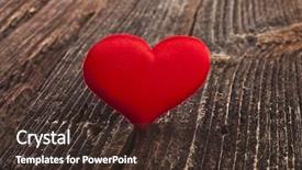  Presentation with crack - Audience pleasing slide deck consisting of heartache - love heart on crack break backdrop and a tawny brown colored foreground