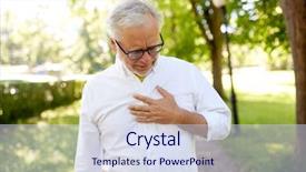  Presentation with old age - Amazing presentation having heartache - old age health problem backdrop and a sky blue colored foreground