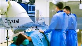  Presentation with laparoscopic surgery - Presentation with heartbeat hospital laparoscopic surgery background and a teal colored foreground