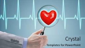  Presentation with heart health - Audience pleasing slide deck consisting of heartdiagram - heart health checkup doctor backdrop and a light blue colored foreground