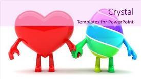  Presentation with easter - Colorful slides enhanced with hearth and easter egg mascots backdrop and a pink colored foreground