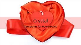  Presentation with valentine - Theme enhanced with hanging hearts - red heart valentine's day background and a  colored foreground