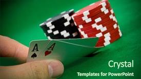  Presentation with black jack - Slides with hearts and black jack background and a  colored foreground