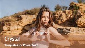  Presentation with fetal heart beat - Presentation design having hearts church - young smiling bride showing heart background and a coral colored foreground