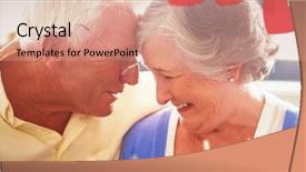  Presentation with loving hearts love heart candy - Colorful PPT theme enhanced with hearts hanging on a line backdrop and a  colored foreground