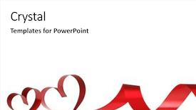  Presentation with love frame - Amazing presentation theme having hearts isolated on white frame backdrop and a white colored foreground