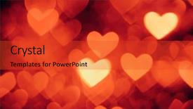  Presentation with shape heart - PPT layouts with hearts love - heart shape background photo red background and a red colored foreground