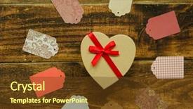  Presentation with notepaper - Presentation enhanced with hearts notepaper - beautiful gift with heart shape background and a  colored foreground