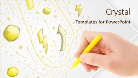  Presentation with paper hand drawn politics - Presentation theme having hearts notepaper - hand drawing abstract sketches background and a cream colored foreground