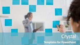  Presentation with notepaper - PPT theme with hearts notepaper - heart shape on transparent board background and a  colored foreground