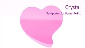  Presentation with notepaper - Presentation theme consisting of hearts notepaper - pink heart background and a pink colored foreground