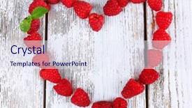  Presentation with wooden heart the slogan - Presentation enhanced with colorful clay sticks for kids isolated on white background and a coral colored foreground