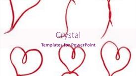  Presentation with hearts - Slide deck enhanced with hearts-set-of-a-red background and a pink colored foreground