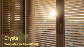  Presentation with heat - Presentation theme consisting of heat and sun blind background and a tawny brown colored foreground