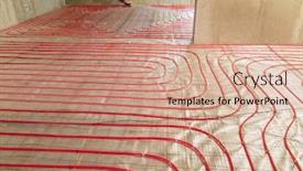  Presentation with tecnology - Audience pleasing presentation theme consisting of heat-floor-instalation-repair backdrop and a coral colored foreground