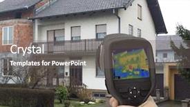  Presentation with infrared - Slide set with heat leak detection with infrared background and a gray colored foreground