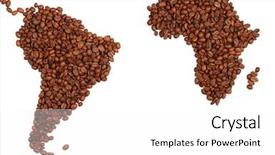  Presentation with africa continent - Amazing slide deck having heatmap - africa and asia continents made backdrop and a  colored foreground