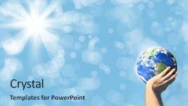  Presentation with holding hands - Beautiful PPT layouts featuring heatmap - conceptual image of hands holding backdrop and a light blue colored foreground