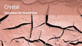  Presentation with land - Presentation theme consisting of heatmap - dry land background and a  colored foreground